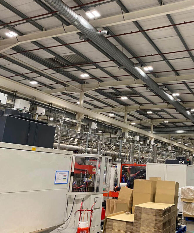 Factory Re-Lighting with Tamlite Lighting