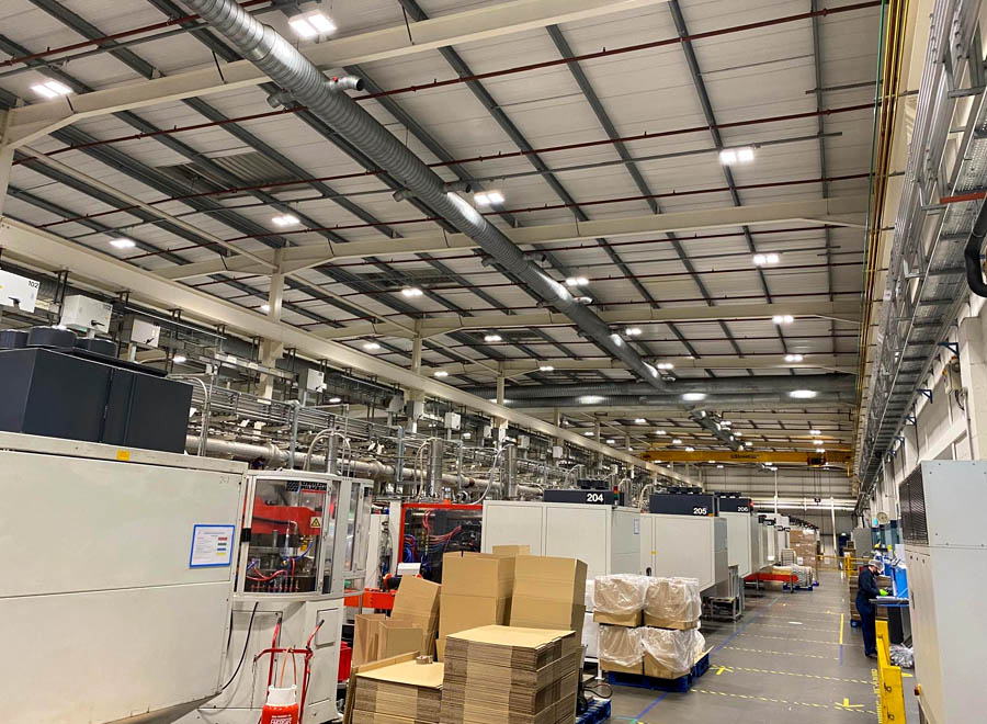 Factory Re-Lighting with Tamlite Lighting